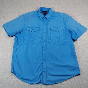 Alaskan Hardgear Crosshaul Shirt Mens XL Blue Duluth Trading Co. Fishing Outdoor